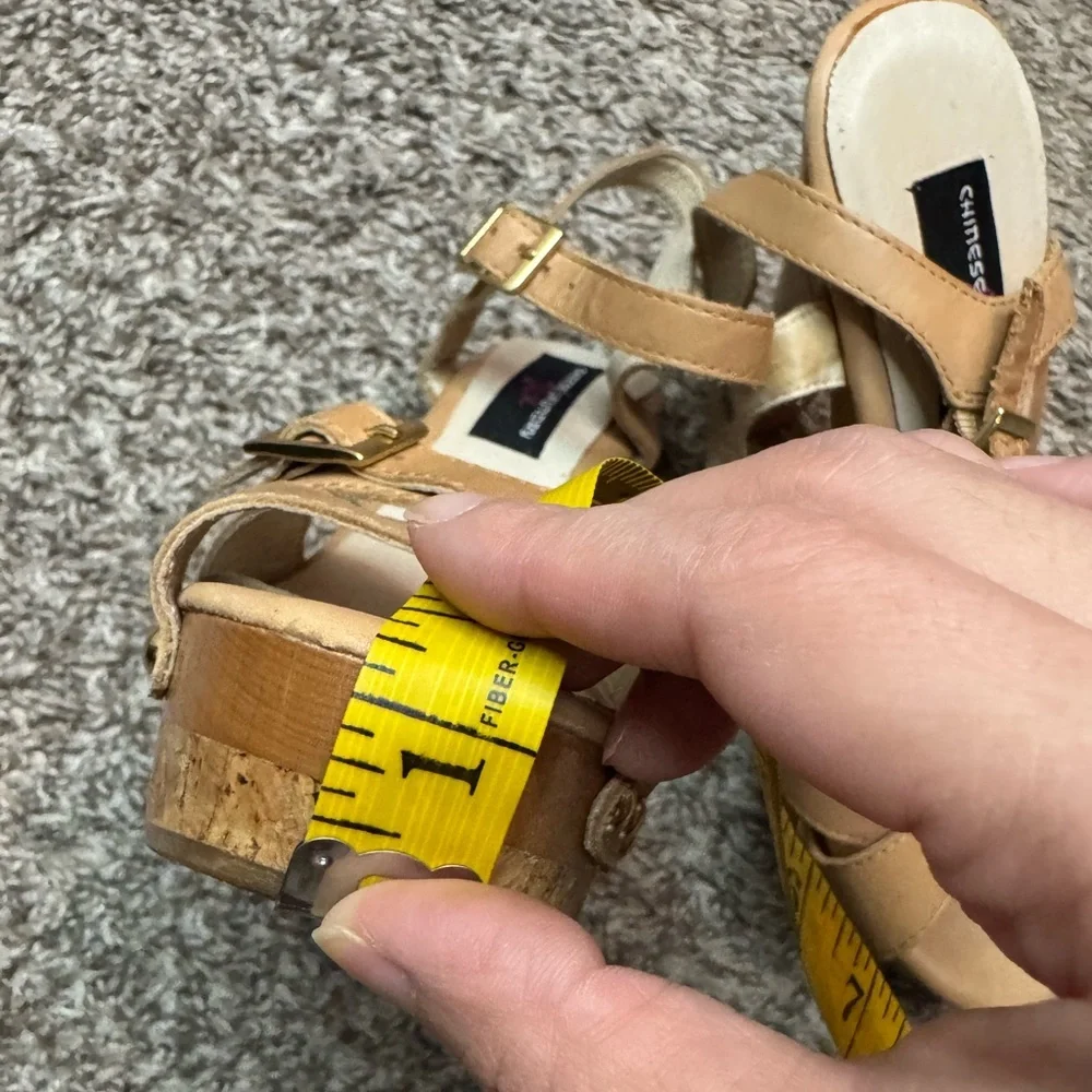 Chinese Laundry Tan Platform Heels Size 6